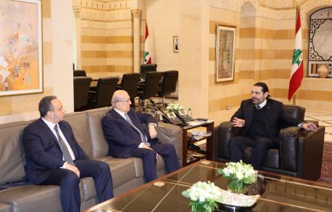 Hariri receives UAB delegations