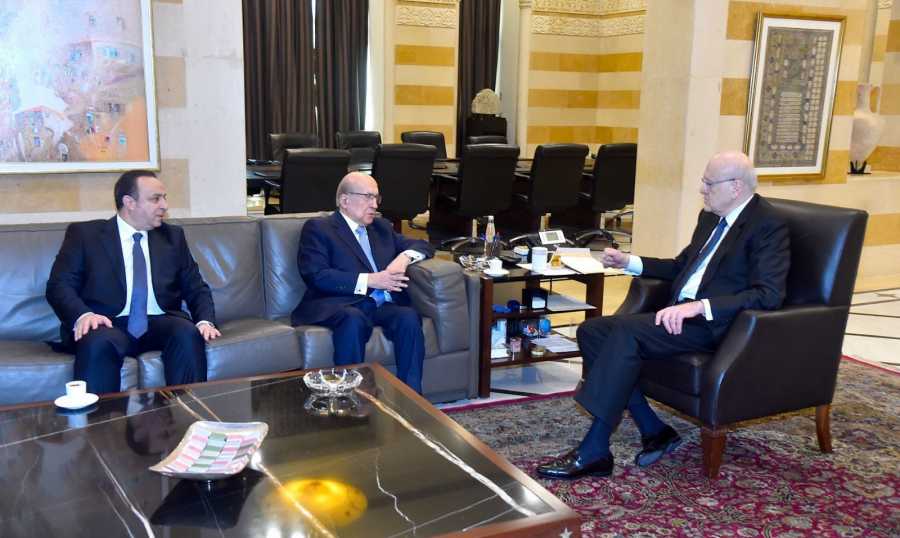 "طربيه وفتوح يسلمان ميقاتي دعوة لرعاية "ملتقى الأمن الاقتصادي العربي